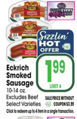 Jewel-Osco Eckrich Smoked Sausage offer