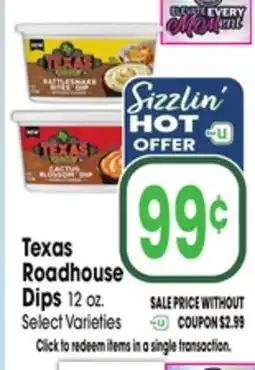 Jewel-Osco Texas Roadhouse Dips offer