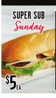 Jewel-Osco SUPER SUB offer