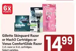 Jewel-Osco Gillette Skinguard Razor or Mach3 Cartridges or Venus ComfortGlide Razor offer