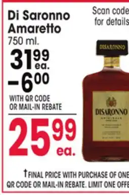 Jewel-Osco Di Saronno Amaretto offer