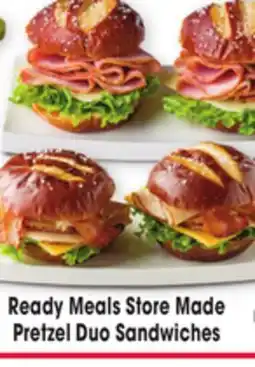 Jewel-Osco Ready Meals Store Made Pretzel Duo Sandwiches offer