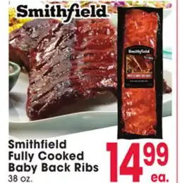 Jewel-Osco Smithfield Fully Cooked Baby Back Ribs offer