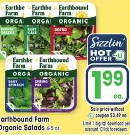 Jewel-Osco Earthbound Farm Organic Salads offer