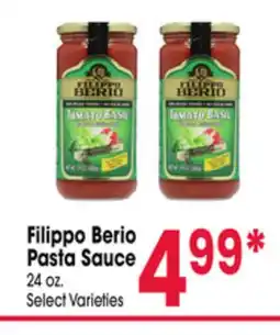 Jewel-Osco Filippo Berio Pasta Sauce offer
