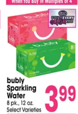 Jewel-Osco bubly Sparkling Water offer