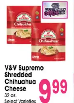 Jewel-Osco V&V Supremo Shredded Chihuahua Cheese offer