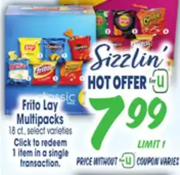 Jewel-Osco Frito Lay Multipacks offer
