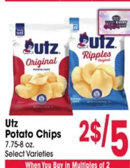 Jewel-Osco Utz Potato Chips offer