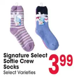 Jewel-Osco Signature Select Softie Crew Socks offer