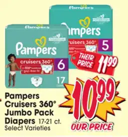 Jewel-Osco Pampers Cruisers 360º Jumbo Pack Diapers offer