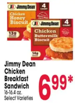 Jewel-Osco Jimmy Dean Chicken Breakfast Sandwich offer