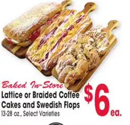 Jewel-Osco Lattice or Braided Coffee Cakes and Swedish Flops offer