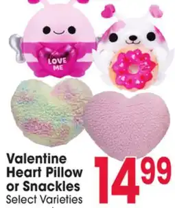Jewel-Osco Valentine Heart Pillow or Snackles offer