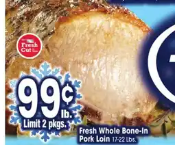 Jewel-Osco Fresh Whole Bone-In Pork Loin offer