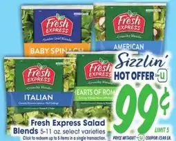 Jewel-Osco Fresh Express Salad Blends offer