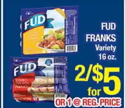 Torres Supermercado FUD FRANKS Variety offer