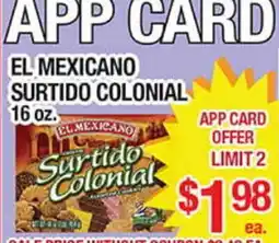 Torres Supermercado EL MEXICANO SURTIDO COLONIAL offer