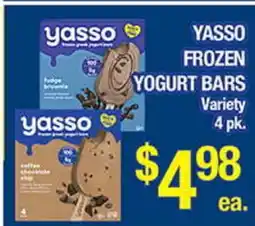 Torres Supermercado YASSO FROZEN YOGURT BARS Variety 4 pk offer
