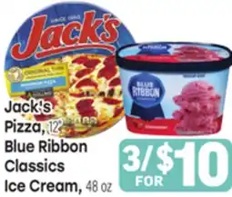 Tony’s Fresh Market Jack's Pizza, 12, Blue Ribbon Classics Ice Cream, 48 oz offer
