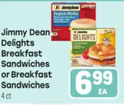 Tony’s Fresh Market Jimmy Dean Delights Breakfast Sandwiches or Breakfast Sandwiches offer