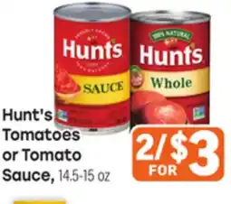 Tony’s Fresh Market Hunt's Tomatoes or Tomato Sauce offer
