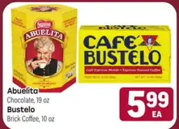 Tony’s Fresh Market Abuelita Chocolate, 19oz, Bustelo Brick Coffee, 10oz offer