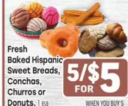 Tony’s Fresh Market Fresh Baked Hispanic Sweet Breads Sweet Breads, Conchas, Conchas, Churros or Churros offer