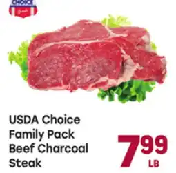 Tony’s Fresh Market USDA Choice Family Pack Beef Charcoal Steak offer