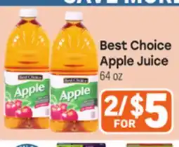 Tony’s Fresh Market Best Choice Apple Juice offer
