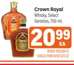 Tony’s Fresh Market Crown Royal Whisky offer