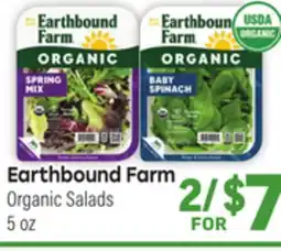 Tony’s Fresh Market Earthbound Farm Organic Salads offer