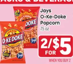 Tony’s Fresh Market Jays O-Ke-Doke Popcorn offer
