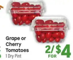 Tony’s Fresh Market Grape or Cherry Tomatoes offer