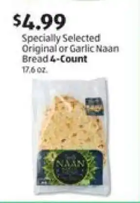 Specially Selected Original or Garlic Naan Bread
