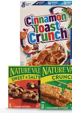 CVS Nature Valley bars, Fiber One 5-6 ct., select General 9 12 bars 10 ct offer