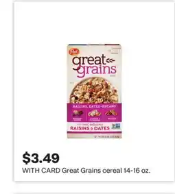 CVS Great Grains cereal 14-16 oz offer