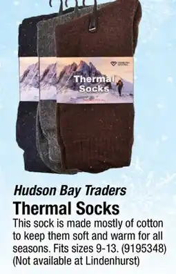 Ace Hardware Hudson Bay Traders Thermal Socks offer