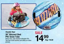 Ace Hardware Flexible Flyer 39 Blizzard Sled PVC Snow Tube offer