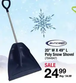 Ace Hardware 20 W X 49 L Poly Snow Shovel offer