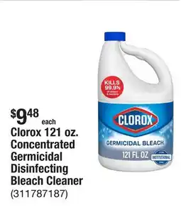 The Home Depot Clorox 121 oz. Concentrated Germicidal Disinfecting Bleach Cleaner offer