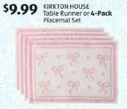 Aldi KIRKTON HOUSE Table Runner or Placemat Set offer