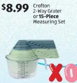 Aldi Crofton 2-Way Grater or Measuring Set offer