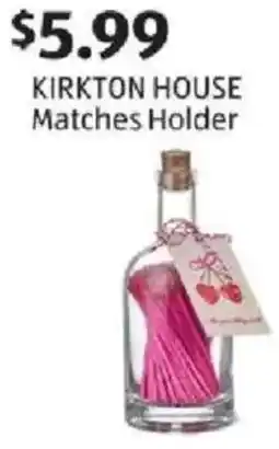 Aldi KIRKTON HOUSE Matches Holder offer