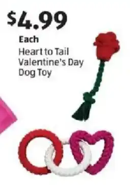 Aldi Heart to Tail Valentine's Day Dog Toy offer