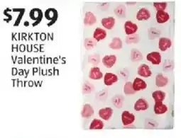 Aldi KIRKTON HOUSE Valentine's Day Plush Throw offer