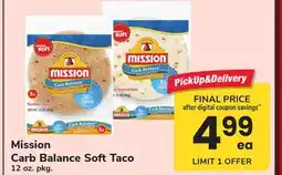 ACME Mission Carb Balance Soft Taco offer