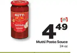 Weis Markets Mutti Pasta Sauce offer