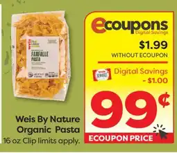 Weis Markets Weis By Nature Organic Pasta offer