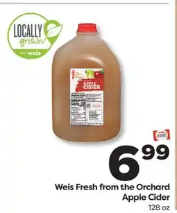 Weis Markets Weis Fresh from the Orchard Apple Cider offer